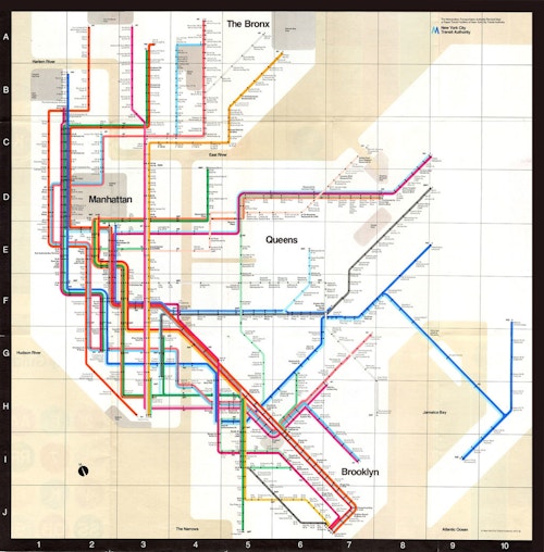 Vignelli's Subway Map of 1972