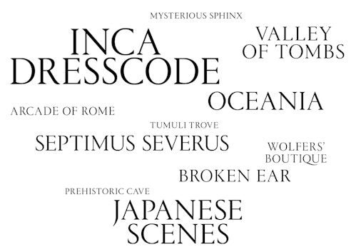 Different copywriting with the new typography developed for the Art and History Museum