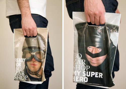 Branded shopping bags for the Bozar Store