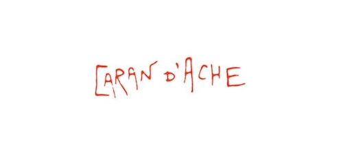 Distorted signature for Caran d'Ache