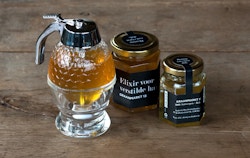 Jam jars with Graanmarkt 13 labels