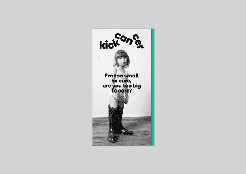 Brochure designed for the KickCancer campaign