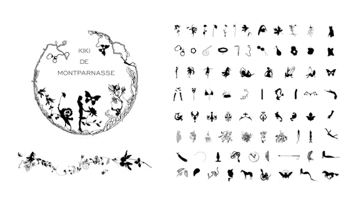 Series of icons designed for Kiki De Montparnasse visual identity