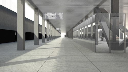 Another version of the signage leading to the Hall 5