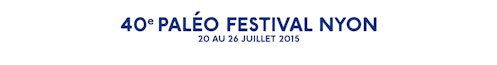 Banner with the logotype of the Paleo Festival with the dates